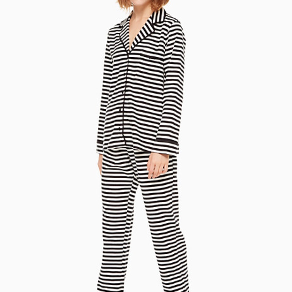 Kate Spade Flannel Striped Pajamas